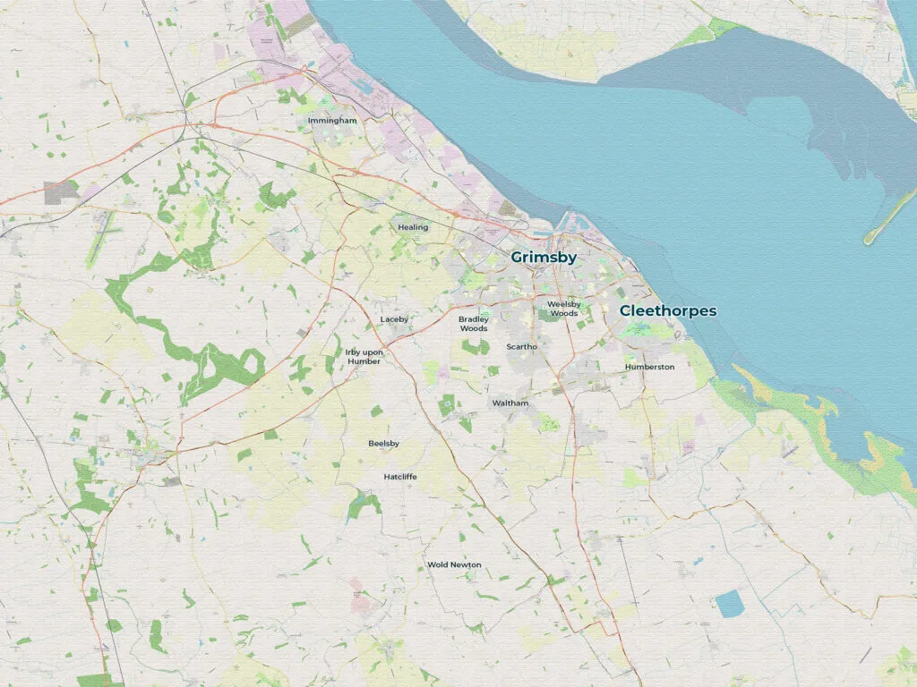 Map of FitRoutes in North East Lincolnshire